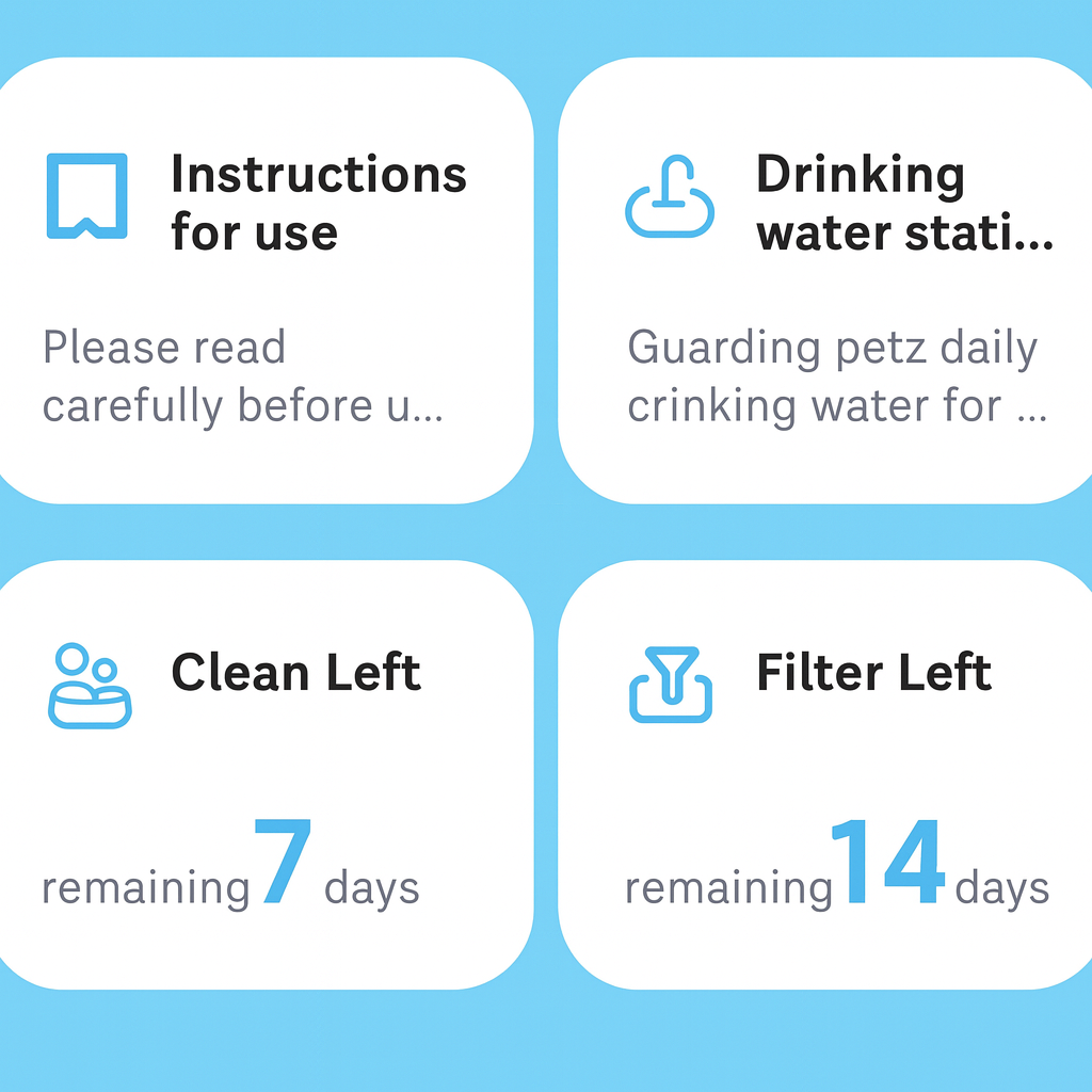 Fontanella connessa per gatti e cani a flusso automatico – PotBar