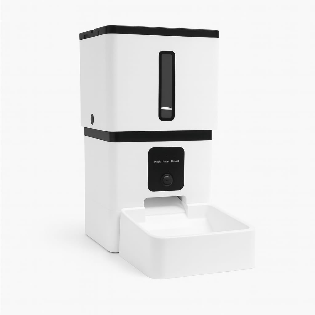 Dispenser automatico di cibo con videocamera e controllo remoto - PotFood
